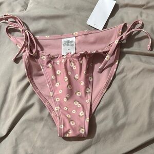 Wild Fable Pink Daisy Bikini Bottom